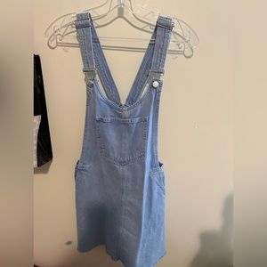 Jean Dress Overalls Size Small